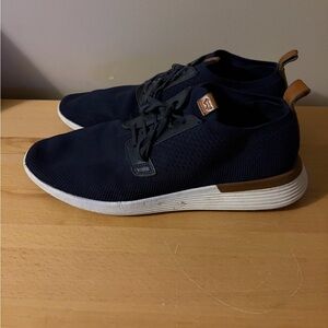 Wolf & Shepherd Shoes Mens Size 11/W13 Navy SwiftKnit Derby Knit Sneakers Casual